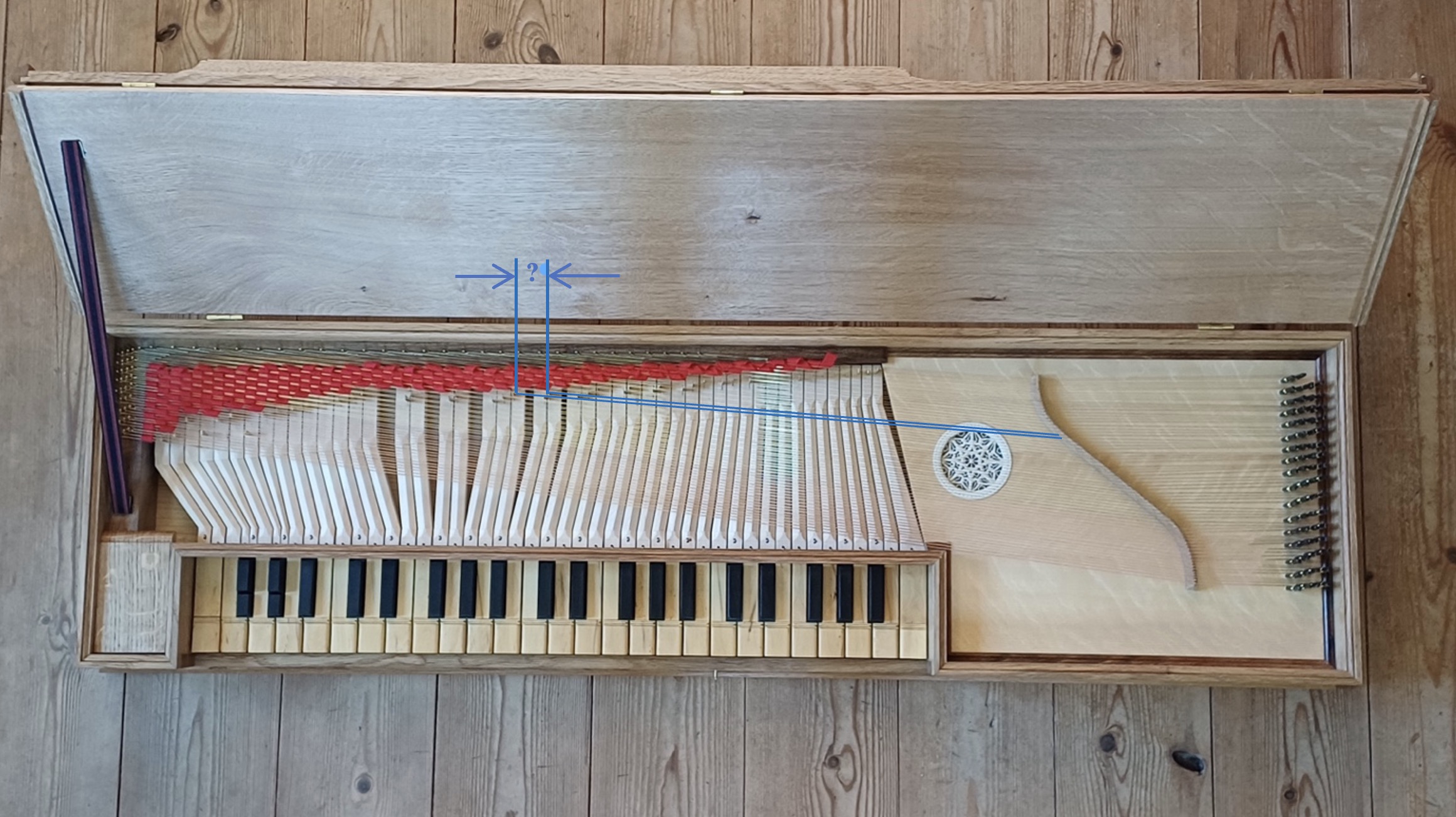 clavichord fretting